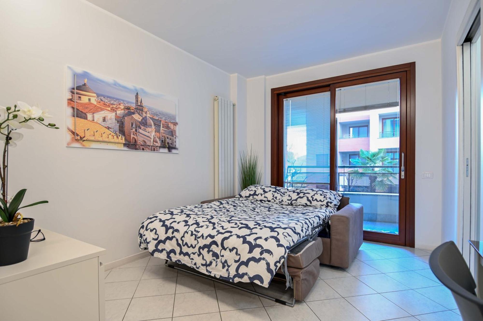 Bilocale Chic, 10 Min Aeroporto Milano-Bergamo, Box Auto E Aria Condizionata Apartamento Seriate Exterior foto